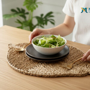 Natural seagrass handmade 6 placemats matt for dining table by M&M Heritage Crafts